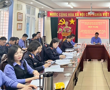 Chi bộ Viện KSND khu vực 9 tổ chức Hội nghị kiểm điểm, đánh giá, xếp loại...