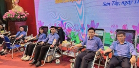 Viện kiểm sát nhân dân Khu vực 9 - Hà Nội tham gia hiến máu...