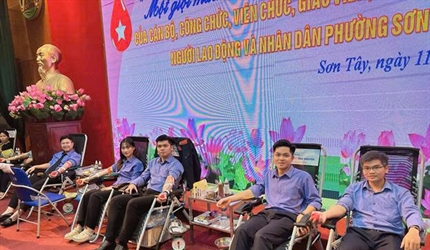 Viện kiểm sát nhân dân Khu vực 9 - Hà Nội tham gia hiến máu tình nguyện...