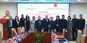 Viện KSND thành phố Hà Nội đón tiếp và làm việc với Đoàn đại...