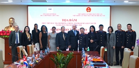 Viện KSND thành phố Hà Nội đón tiếp và làm việc với Đoàn đại...