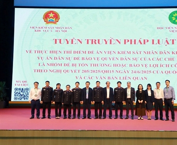 Viện KSND khu vực 5 – Hà Nội tổ chức tuyên truyền Nghị quyết 205/2025/QH15...
