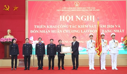 VKSND TP Hà Nội triển khai công tác kiểm sát năm 2026, đón nhận Huân...