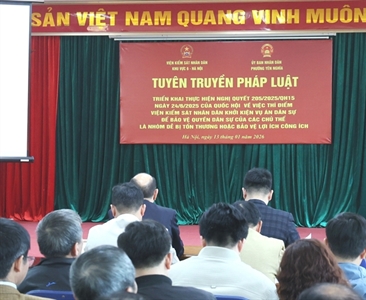 VKSND khu vực 6 - Hà Nội chủ động vào cuộc bảo vệ lợi ích công, chặn ô nhiễm...