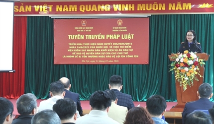 VKSND khu vực 6 - Hà Nội chủ động vào cuộc bảo vệ lợi ích công, chặn ô...