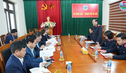 Viện KSND khu vực 10 – Hà Nội phối hợp liên ngành với Tòa án, Phòng Thi...