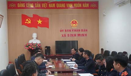 Viện KSND khu vực 6 làm việc với UBND xã Bình Minh về Kiến nghị của...