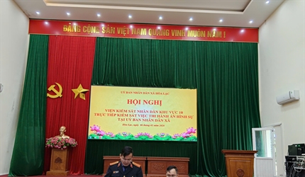 Viện KSND khu vực 10 – Hà Nội: Trực tiếp kiểm sát công tác thi hành án...