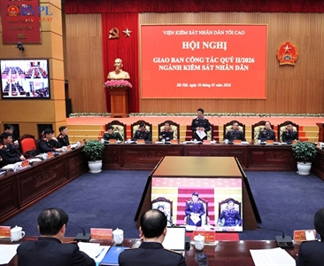 Viện trưởng Nguyễn Huy Tiến dự và chỉ đạo Hội nghị giao ban công tác Quý...