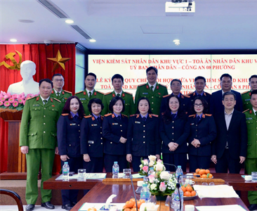 Viện KSND Khu vực 1 quán triệt Nghị quyết 205/2025/QH15, ký kết Quy chế phối...