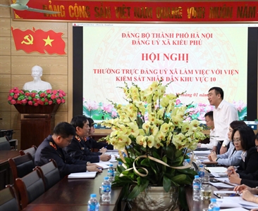 Viện KSND khu vực 10 - Hà Nội phối hợp với các xã Quốc Oai, Kiều Phú triển...