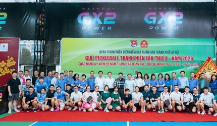 Tuổi trẻ VKSND thành phố Hà Nội tranh tài sôi nổi tại Giải Pickleball ...