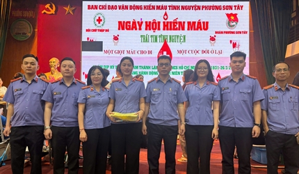 Viện KSND khu vực 9 tham gia Ngày hội hiến máu tình nguyện năm 2026