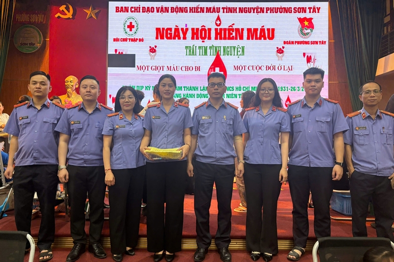 Viện KSND khu vực 9 tham gia Ngày hội hiến máu tình nguyện năm 2026