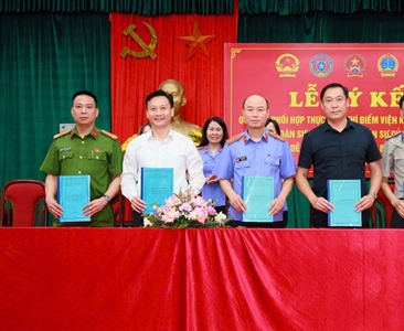 Viện KSND khu vực 6 - Hà Nội tổ chức Hội nghị ký kết Quy chế phối hợp trong...