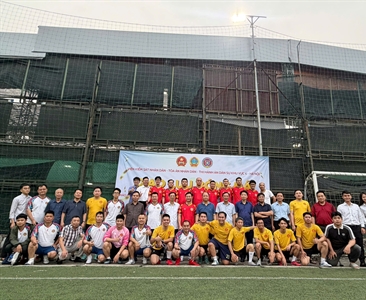 Giao hữu Bóng đá giữa Viện kiểm sát, Tòa án nhân dân và Phòng Thi hành án...