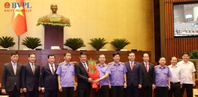 Đồng chí Nguyễn Huy Tiến tiếp tục được Quốc hội tín nhiệm bầu...