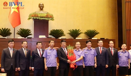 Đồng chí Nguyễn Huy Tiến tiếp tục được Quốc hội tín nhiệm bầu làm Viện...