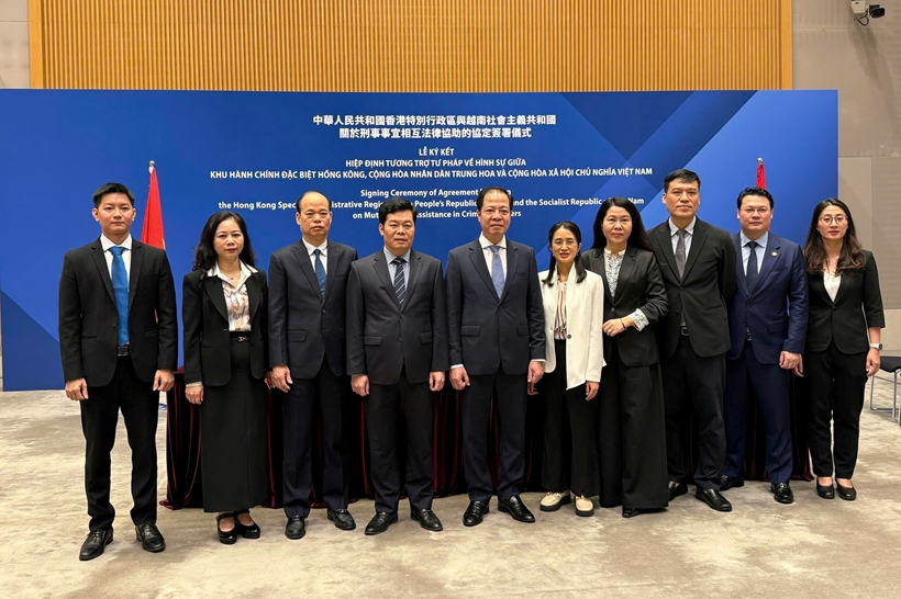 Việt Nam và Hồng Kông, Trung Quốc ký Hiệp định tương trợ tư pháp về hình sự