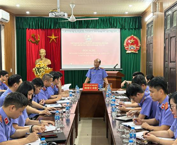 Viện KSND Khu vực 12 - Hà Nội tổ chức Hội nghị rút kinh nghiệm trong công...