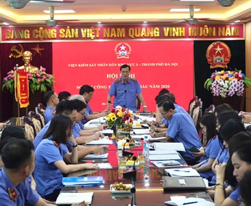 Viện KSND Khu vực 3 – Hà Nội tổ chức  Hội nghị sơ kết công tác 6 tháng đầu...