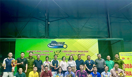Viện KSND Khu vực 1 tham gia giao lưu Pickleball với Công an phường...