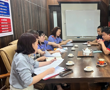 Viện KSND khu vực 7 - Hà Nội trực tiếp xác minh hoạt động xử lý nước thải,...