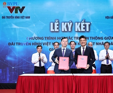 Ký kết Chương trình hợp tác truyền thông giữa VKSND tối cao và Đài Truyền...