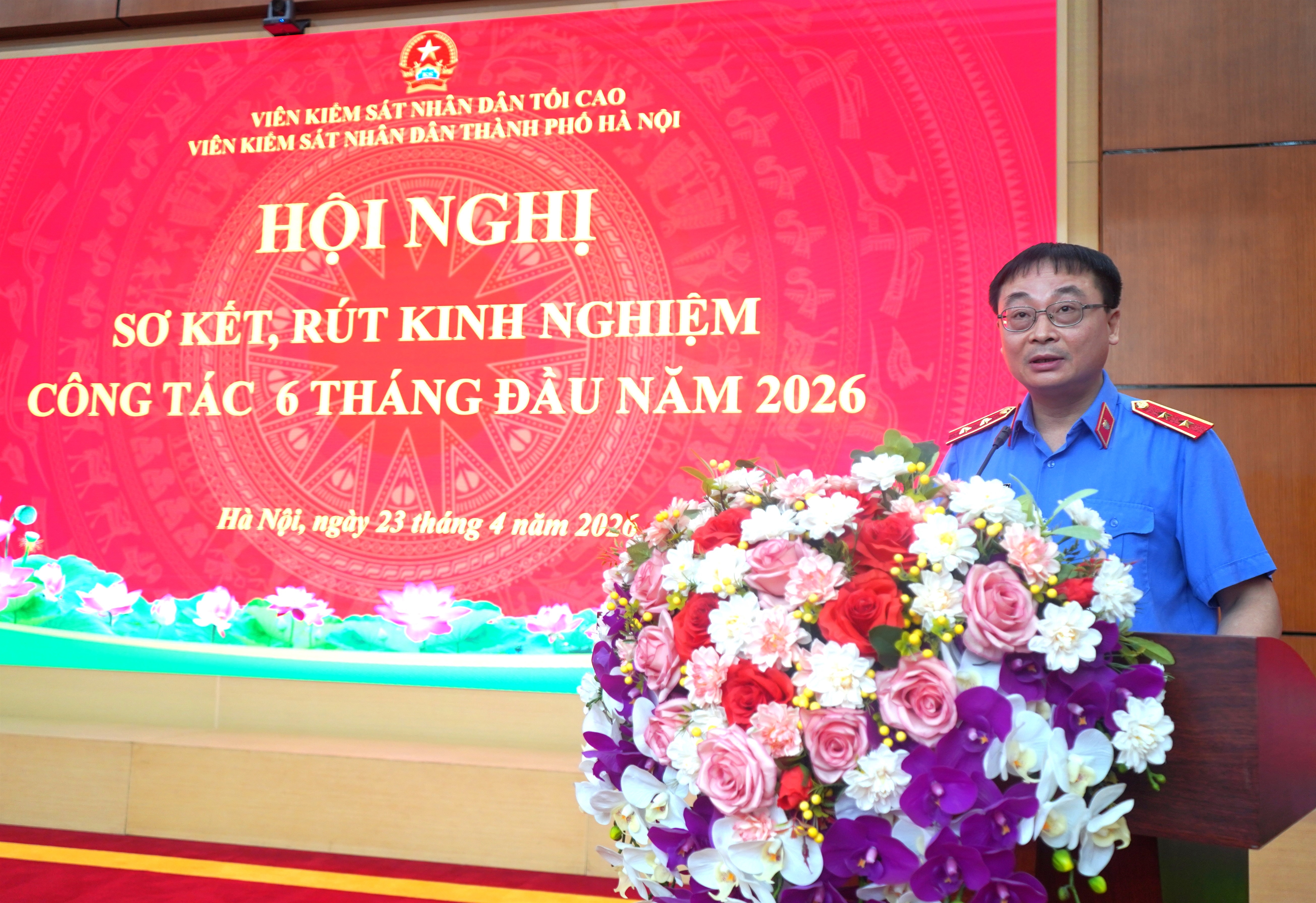Viện KSND thành phố Hà Nội tổ chức Hội nghị sơ kết công tác 6 tháng đầu năm 2026