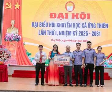 Viện kiểm sát nhân dân khu vực 12 - Hà Nội đồng hành cùng Hội Khuyến học xã...