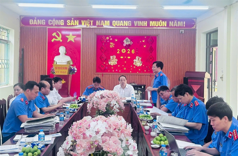 Phòng 11 - Viện KSND thành phố Hà Nội tiến hành trực tiếp kiểm sát thi hành án dân sự tại Phòng Thi hành án khu vực số 3 và số 12, thành phố Hà Nội