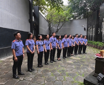 Đoàn Thanh niên VKSND khu vực 1 tổ chức sinh hoạt chuyên đề dâng hương, tham...