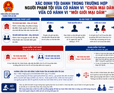 Bàn về việc xác định tội danh trong trường hợp người phạm tội vừa có hành vi...