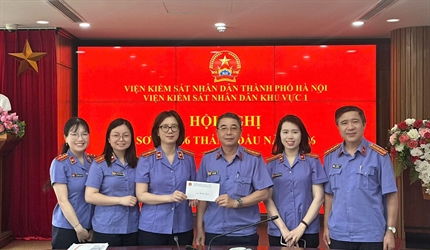 Viện KSND khu vực 1 - Hà Nội tổ chức Hội nghị sơ kết 06 tháng đầu năm 2026