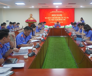 Viện KSND thành phố Hà Nội tổ chức Hội nghị rà soát chuyên đề   các vụ án,...