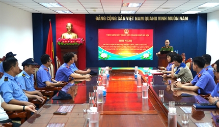 Viện KSND thành phố Hà Nội tổ chức Hội nghị huấn luyện nghiệp vụ phòng...