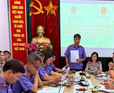 Phòng 11 - Viện KSND thành phố Hà Nội phối hợp cùng Viện KSND khu vực 7 - Hà...