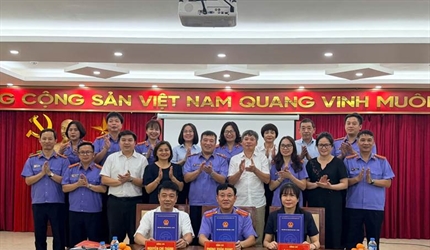 Viện KSND khu vực 5 - Hà Nội tổ chức Lễ ký kết Quy chế phối hợp với Bảo...