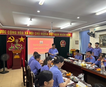Chi bộ Viện KSND khu vực 9 - Hà Nội tổ chức Lễ kết nạp Đảng viên mới