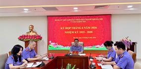 Ủy ban Kiểm tra Đảng ủy Viện KSND thành phố Hà Nội tiến hành...