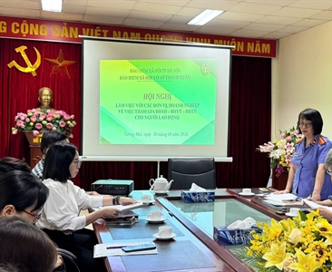 Viện KSND khu vực 3 phối hợp với cơ quan Bảo hiểm xã hội cơ sở Thanh Xuân...