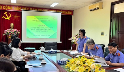 Viện KSND khu vực 3 phối hợp với cơ quan Bảo hiểm xã hội cơ sở Thanh...
