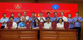 Viện KSND khu vực 4 - Hà Nội ký kết Quy chế phối hợp với BHXH...