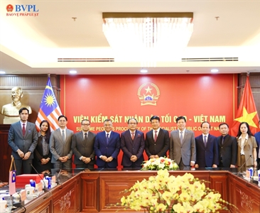 Viện trưởng Nguyễn Huy Tiến tiếp và hội đàm với Tổng Chưởng lý Malaysia