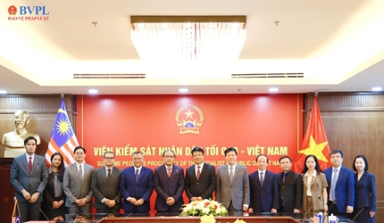Viện trưởng Nguyễn Huy Tiến tiếp và hội đàm với Tổng Chưởng lý Malaysia