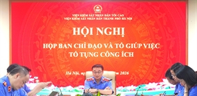 Ban chỉ đạo Tố tụng công ích VKSND thành phố Hà Nội họp đánh...