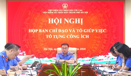 Ban chỉ đạo Tố tụng công ích VKSND thành phố Hà Nội họp đánh giá kết...