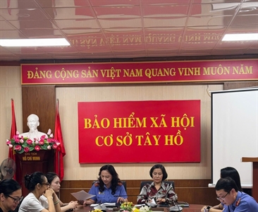 Viện KSND khu vực 1- Hà Nội tăng cường phối hợp xử lý tình trạng nợ bảo hiểm...