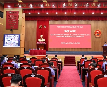 VKSND tối cao tập huấn phần mềm Quản lý văn bản điều hành trong ngành KSND