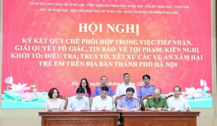 Viện KSND thành phố Hà Nội ký Quy chế phối hợp liên ngành trong việc...